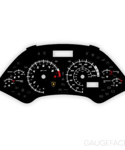 Lamborghini Murciélago LP640 Gauge Face - OPTIONS - Black