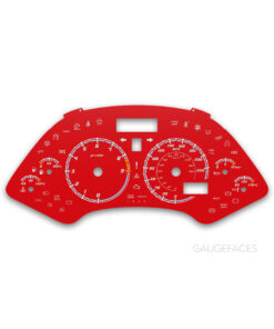 Lamborghini Murciélago LP640 - 220 mph / 360 kmh - 9000 rpm - Celsius - International Version - Gauge Face - Red - Custom Design