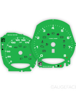 For Porsche 718 / 981 Boxster & Cayman (2.0/2.7L, S 2.5/3.4L): Gauge Faces – OPTIONS – Lizard Green