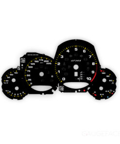 For Porsche 911 991 GT3 / GT3RS: Gauge Faces – OPTIONS – Black