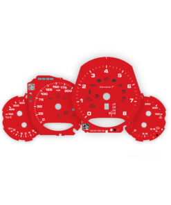 For Porsche 911 (991.2) Carrera T: Gauge Faces - Guards Red