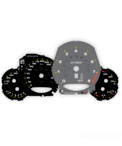 For Porsche 911 (991.2) GT2 RS: Gauge Faces - Black / Gray