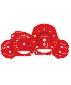 For Porsche 911 (991.2) GT2 RS: Gauge Faces - Guards Red