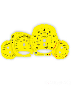 For Porsche 911 (991.2) GT2 RS: Gauge Faces - Racing Yellow