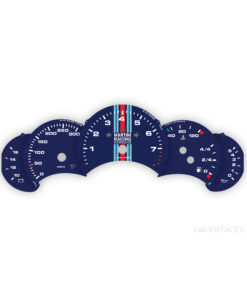 For Porsche 911 996 (Gen 1&2): Gauge Faces - OPTIONS - Martini Racing Edition (Deep Blue)