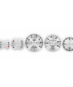 Metal Base: For Porsche 911 930 Turbo (1978-89) 3.3L: Gauge Faces Set - Raw Metal