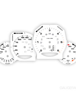 For Porsche 958 Cayenne Diesel: Gauge Faces Set - White