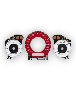 Custom Order: Mercedes 2006 Mercedes-Benz CLS 55 AMG (W219) Gauge Faces - White / Red