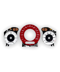 Custom Order: Mercedes 2006 Mercedes-Benz CLS 55 AMG (W219) Gauge Faces - White / Red