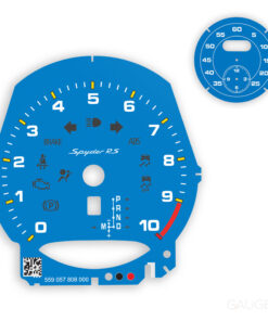 AD: For Porsche 718 Spyder RS: Gauge Faces – US – Shark Blue / Sport Chrono