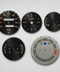B2B: Custom Order: Metal Base: For Porsche 911 964: Gauge Faces – Custom Design