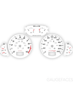 Audi R8 GT V10 5.2 (Gen 1, Type 42) Gauge Faces - OPTIONS - White