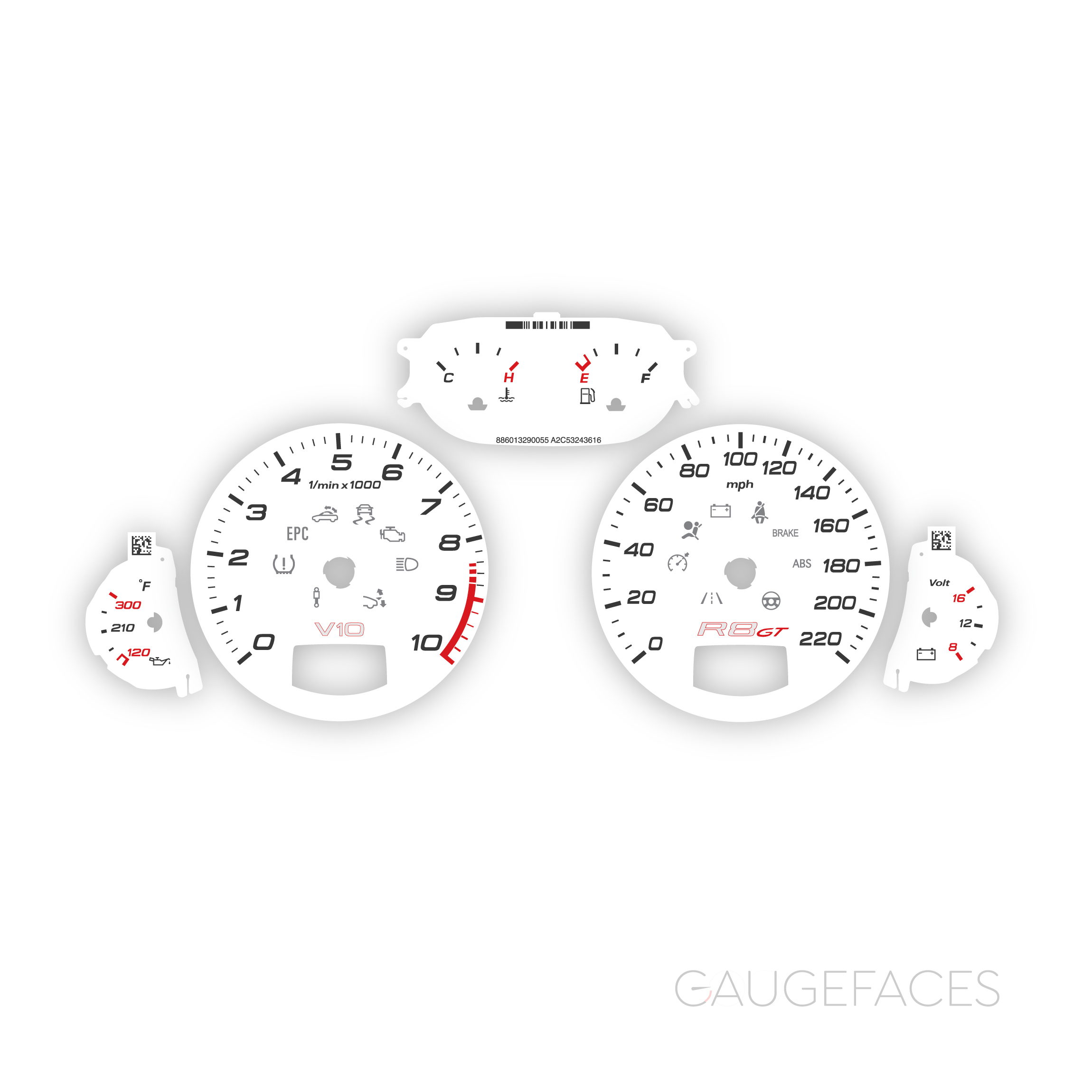 Audi-R8-GT-V10_gauge-faces-white-US-spec