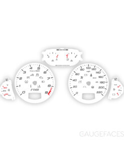 Audi R8 V8 4.2 (Gen 1, Type 42) Gauge Faces - OPTIONS - White