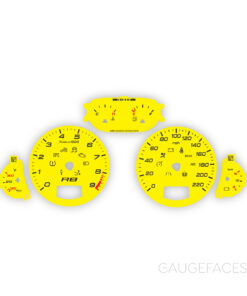 Audi R8 V8 4.2 (Gen 1, Type 42) Gauge Faces - OPTIONS - Yellow