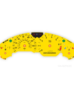 BMW E36 Z3 Gauge Face – AC Schnitzer Logo – Yellow