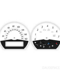 BMW Z4 (E85/E86 2003–2008) Gauge Faces – OPTIONS - White