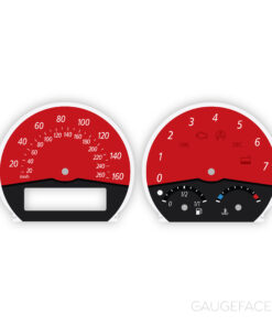 BMW Z4 (E85/E86 2003–2008) Gauge Faces – OPTIONS - Red