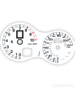 For Ferrari F360 Spider: Gauge Face - OPTIONS - White