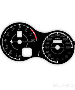 Ferrari F360 F430 (Type F131) Gauge Face - OPTIONS - Scuderia Look - Total Black