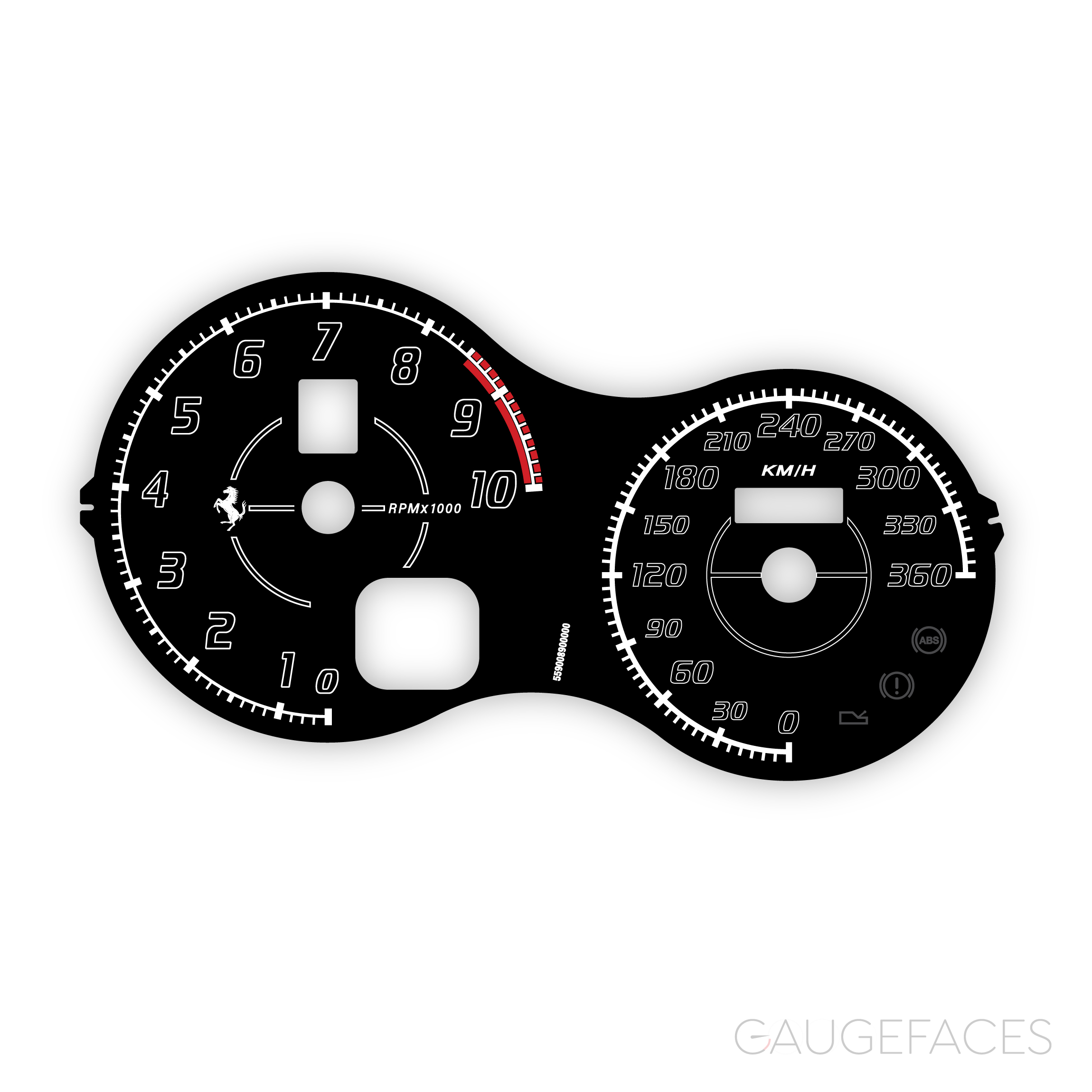 Ferrari-F430-Scuderia-gauge-face--total-black-360-kmh