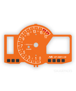 Honda CBR 600 RR PC40 HISS (2009-2017) Motorcycle Gauge Face Tachometer - Orange