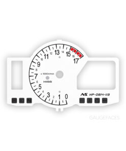 Honda CBR 600 RR PC40 HISS (2009-2017) Motorcycle Gauge Face Tachometer - White