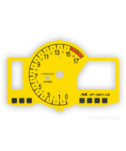 Honda CBR 600 RR PC40 HISS (2009-2017) Motorcycle Gauge Face Tachometer - Yellow