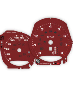 For Porsche Macan GTS (95B.1): Gauge Faces - OPTIONS – Burgundy