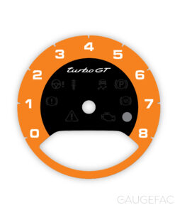 For Porsche Cayenne E3 (9Y0/9Y3) Turbo GT: Gauge Face Tachometer - Orange
