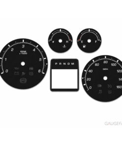 Custom Order: For Cadillac Escalade 2013 Gauge Faces - Black - US