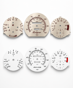 Custom Order: For Mercedes-Benz 1979 SLC AMG - Plastic / Mercedes-Benz 1986 SL Lorinser - Metal Base - Custom Gauge Faces - Two Sets