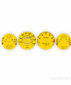 Custom Order: For Porsche 944 Turbo: Gauge Faces – Speed Yellow