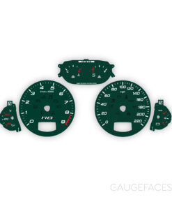 Audi R8 V8 4.2 (Gen 1, Type 42) Gauge Faces - OPTIONS - Dark Green