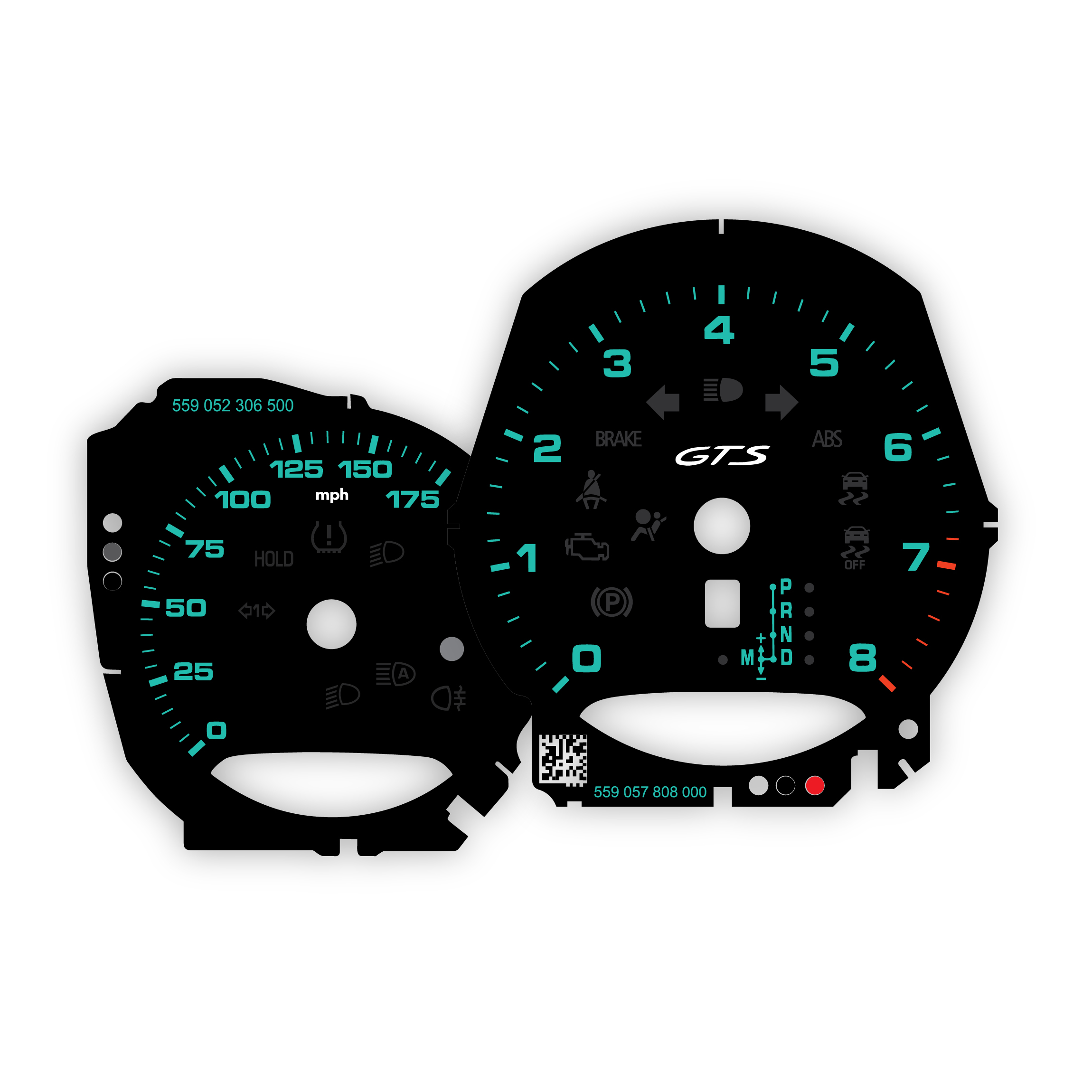 Macag-GTS-gauge-faces---black-with-retro-green-numbers---US