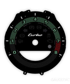 For Porsche 911 992 Turbo: Gauge Face Tachometer - OPTIONS - Heritage Desing Edition