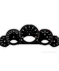 Custom Order: For Porsche 911 997.2 – Gauge Face – Black Edition Logo – Manual – US – Black