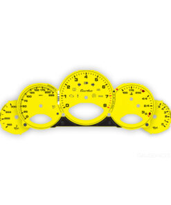 Custom Order: For Porsche 911 997.1 Turbo: Gauge Faces Set – US – MT – Racing Yellow