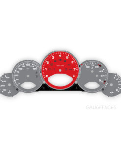 For Porsche 911 997 (Gen 1&2): Gauge Faces - OPTIONS - Silver with Guards Red Tachometer