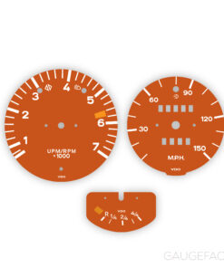 For Porsche 914: Instrument Gauge Faces: OPTIONS – Nepal Orange
