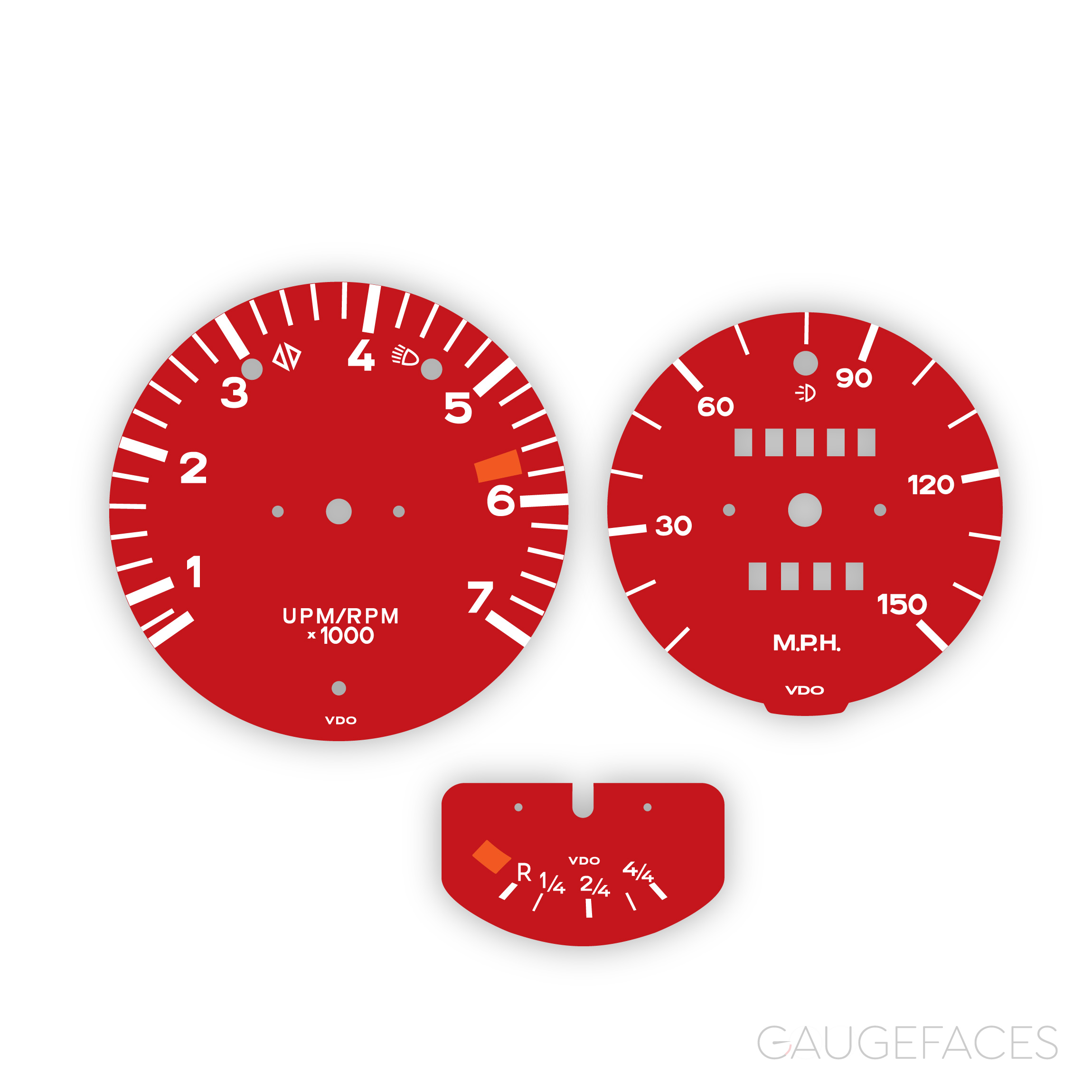 Porsche-914-gauge-faces---red---150-mph