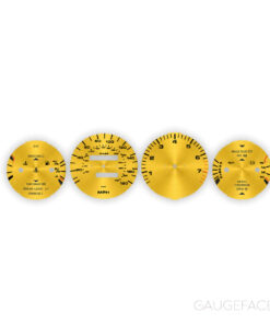 For Porsche 968 Instrument Gauge Faces - OPTIONS - Brushed Gold Metal