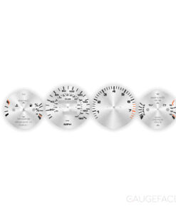 For Porsche 968 Instrument Gauge Faces - OPTIONS - Brushed Silver Metal