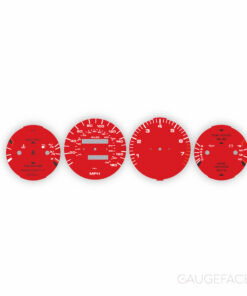 For Porsche 968 Instrument Gauge Faces - OPTIONS - Red