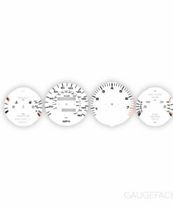 For Porsche 968 Instrument Gauge Faces - OPTIONS - White