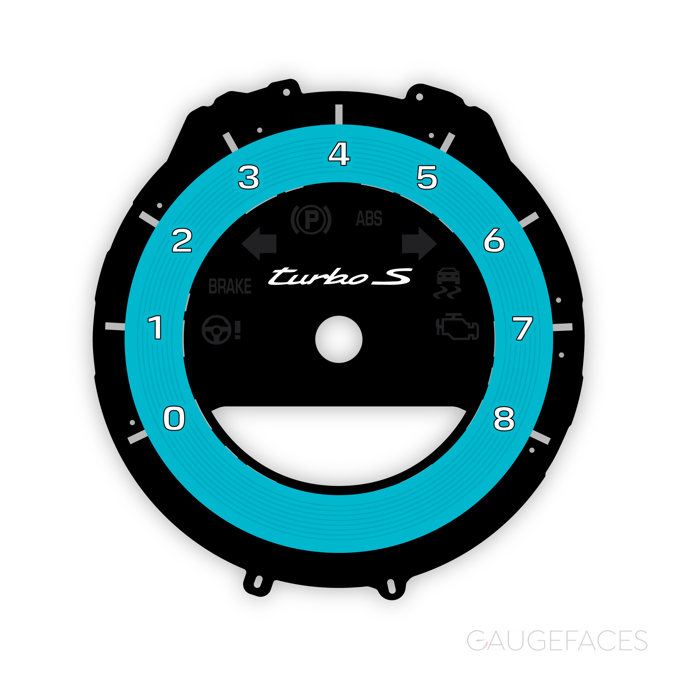 Porsche-992-gauge-face-tachometer---Miami-Blue---US