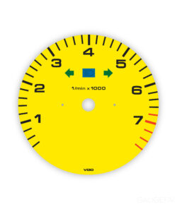 For Porsche 993 / 964 / 965: Gauge Face Tachometer - OPTIONS - Yellow