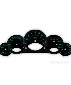 For Porsche 911 997 GT3 / GT3RS: Gauge Faces - OPTIONS - Black with Green Numbers