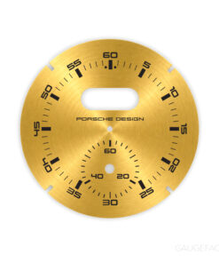 For Porsche Dashboard Clock: Sport Chrono Gauge Face - Subsecond Design -  Brushed Gold Metal