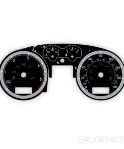 Volkswagen Jetta 4 / A4 / Bora (2004-2005) – Gauge Faces – Black
